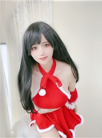Chiyo Ogura w - Red Christmas Gift Dress(16)